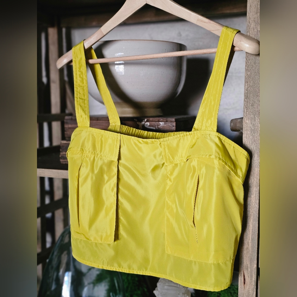 Anthropologie Sunday in Brooklyn Sleeveless Square-Neck Cargo Top NWT Size L